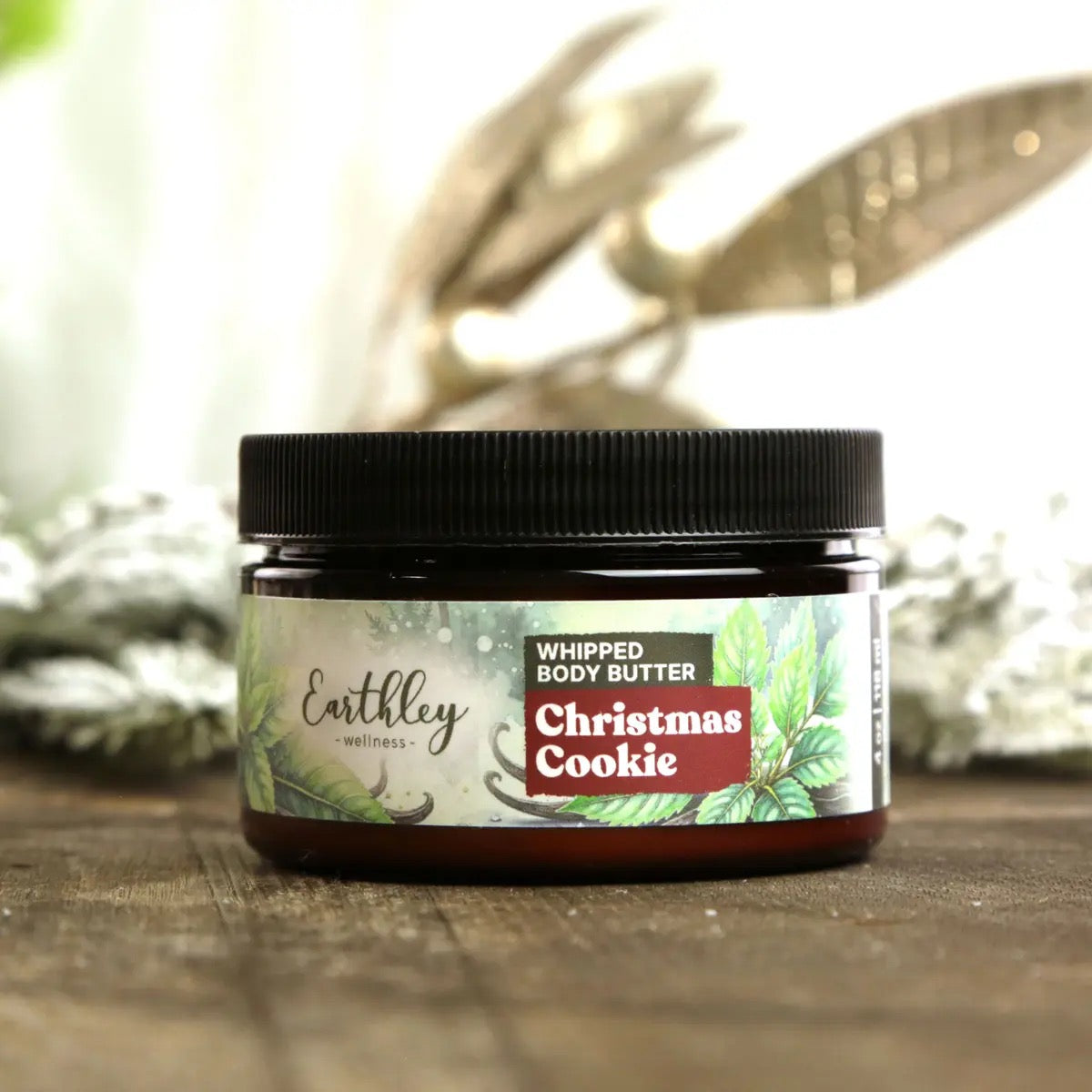 Christmas Cookie Whipped Body Butter, 4oz, Earthley