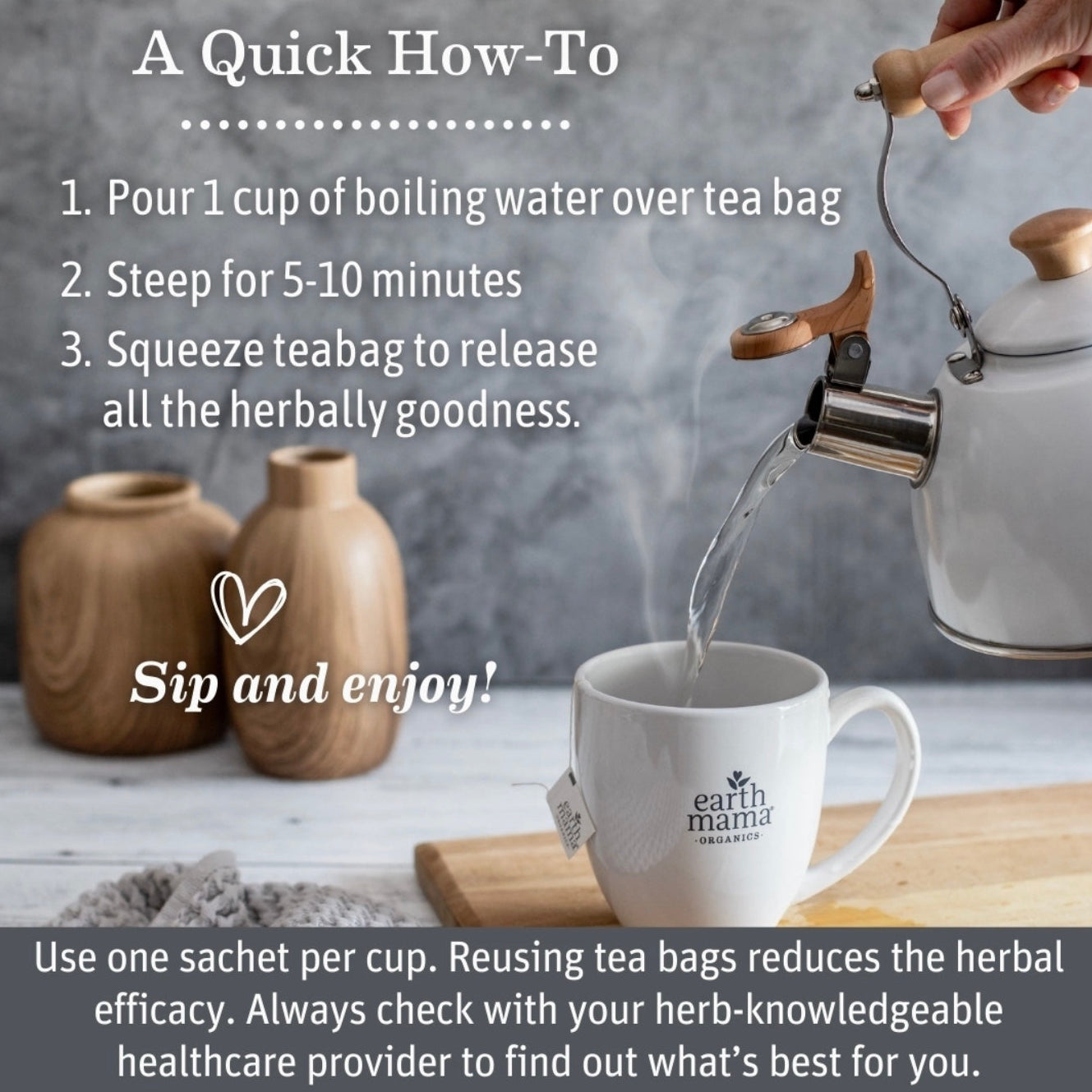 Organic Ginger Nausea Tea, Earth Mama