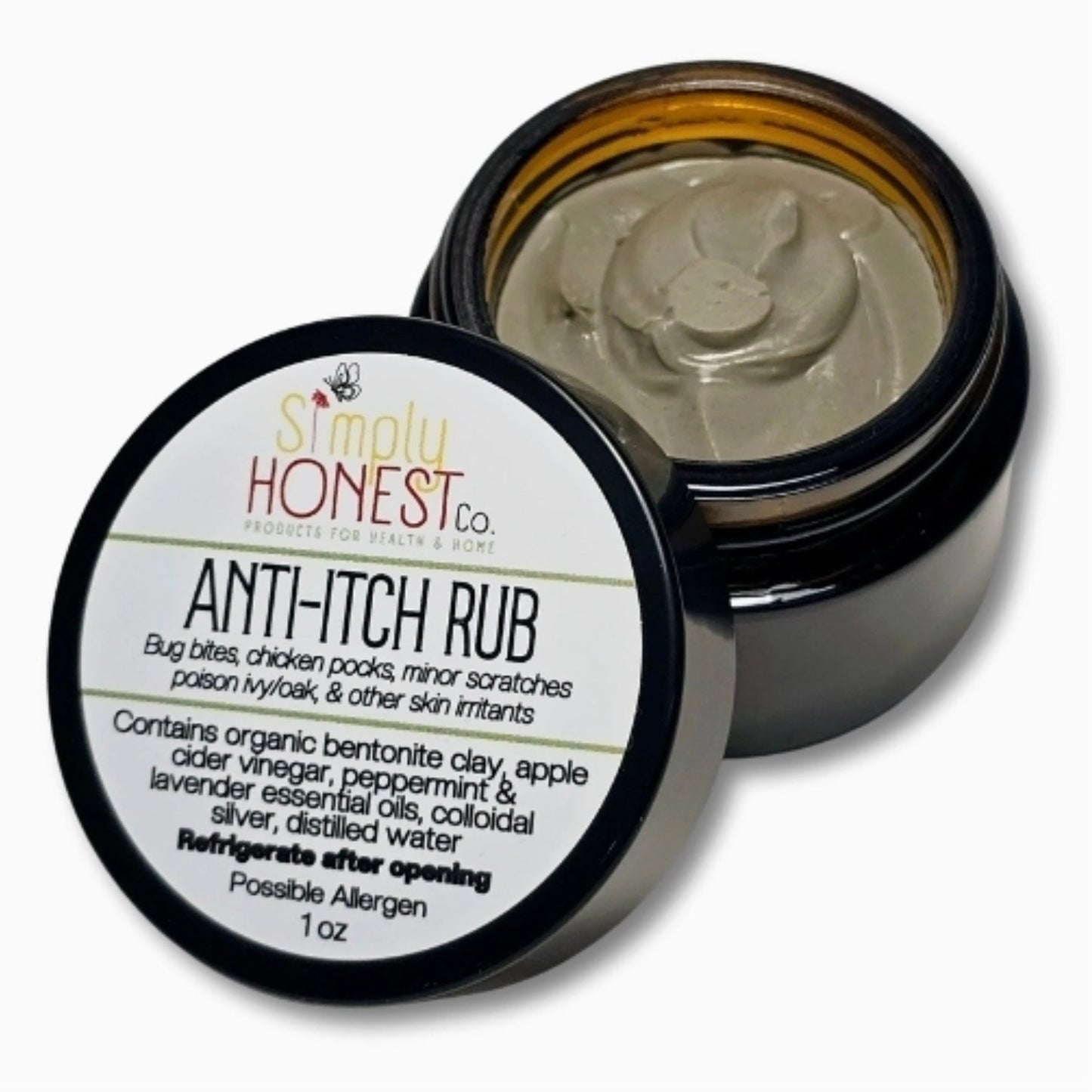 Anti Itch Cream – Bug Bite Treatment & Poison Ivy Remedy, 1-2oz, Simply Honest Co.