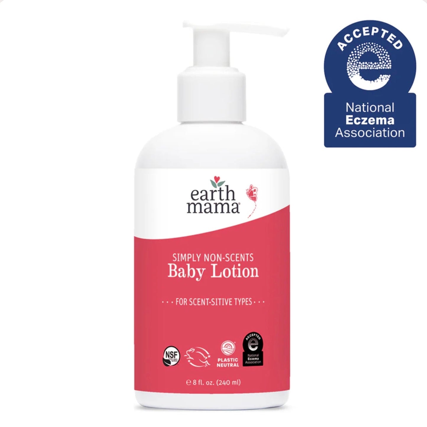 Simply Non-Scents Baby Lotion, 8oz, Earth Mama