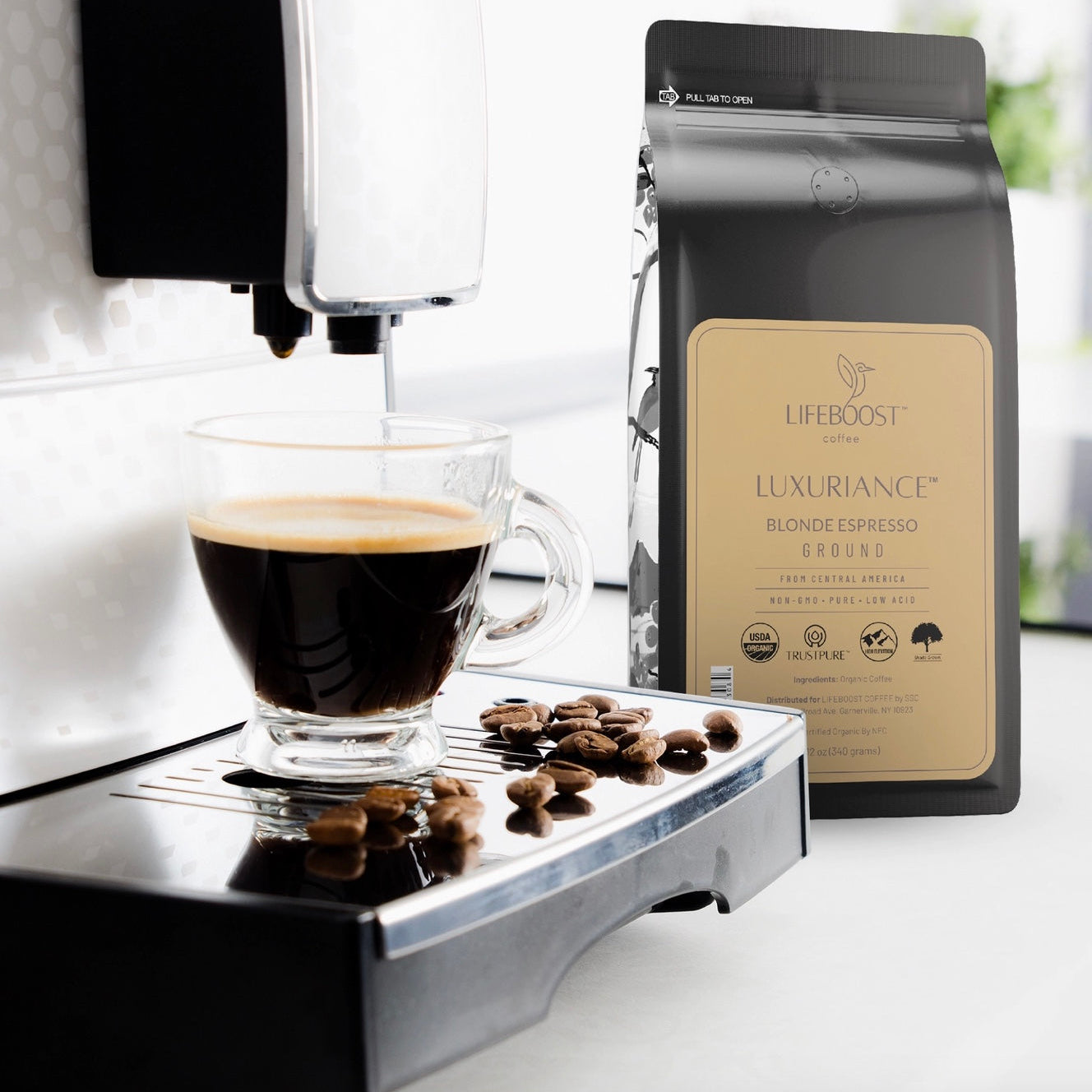 Blonde Espresso - Ground Coffee, 12oz, LifeBoost