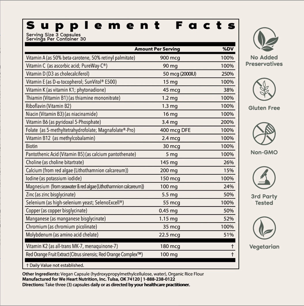 Wholesome Women's Multi 40+, 90 Capsules, We Heart Nutrition