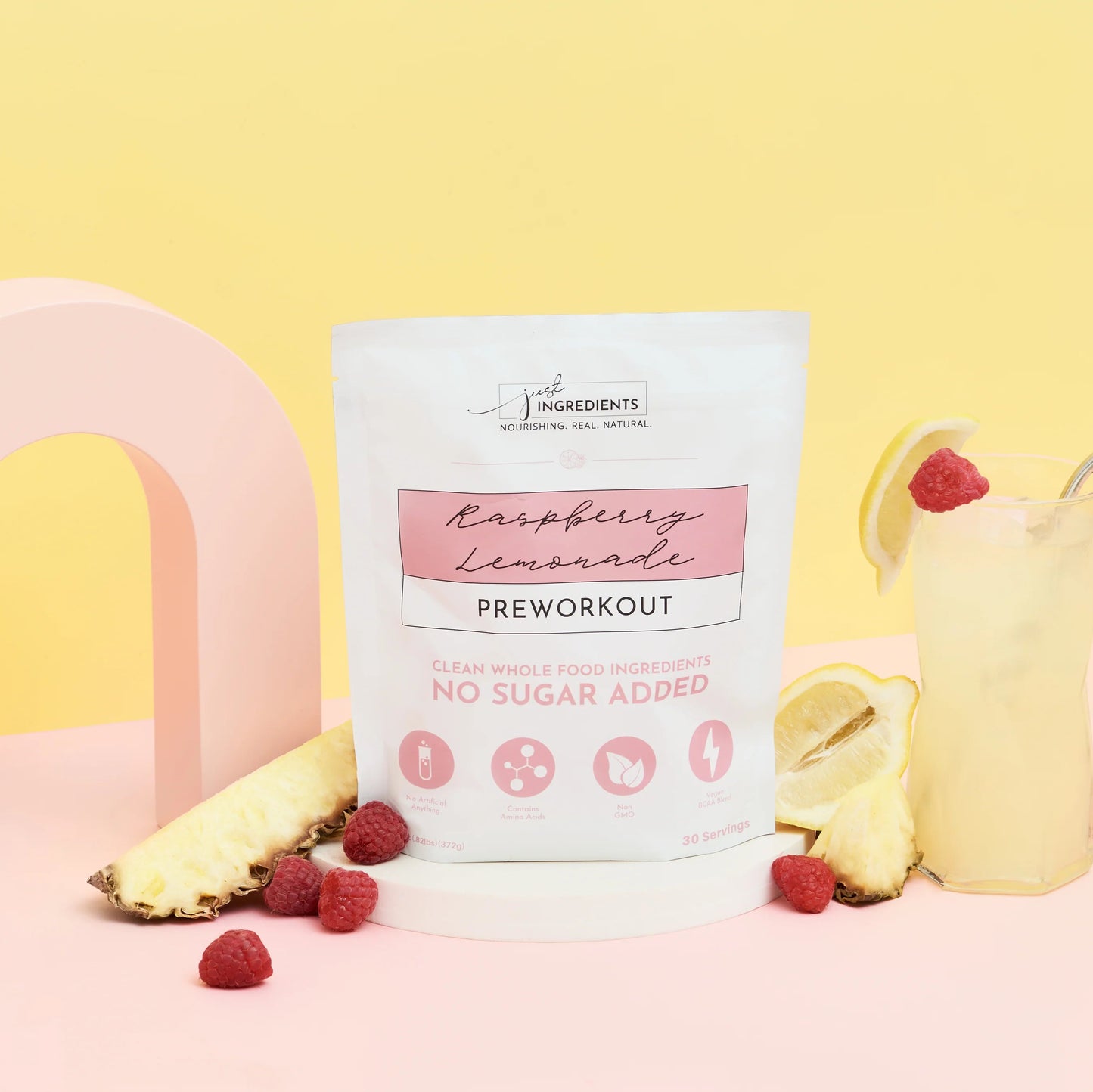 Pre-Workout, 30 Servings, Just Ingredients