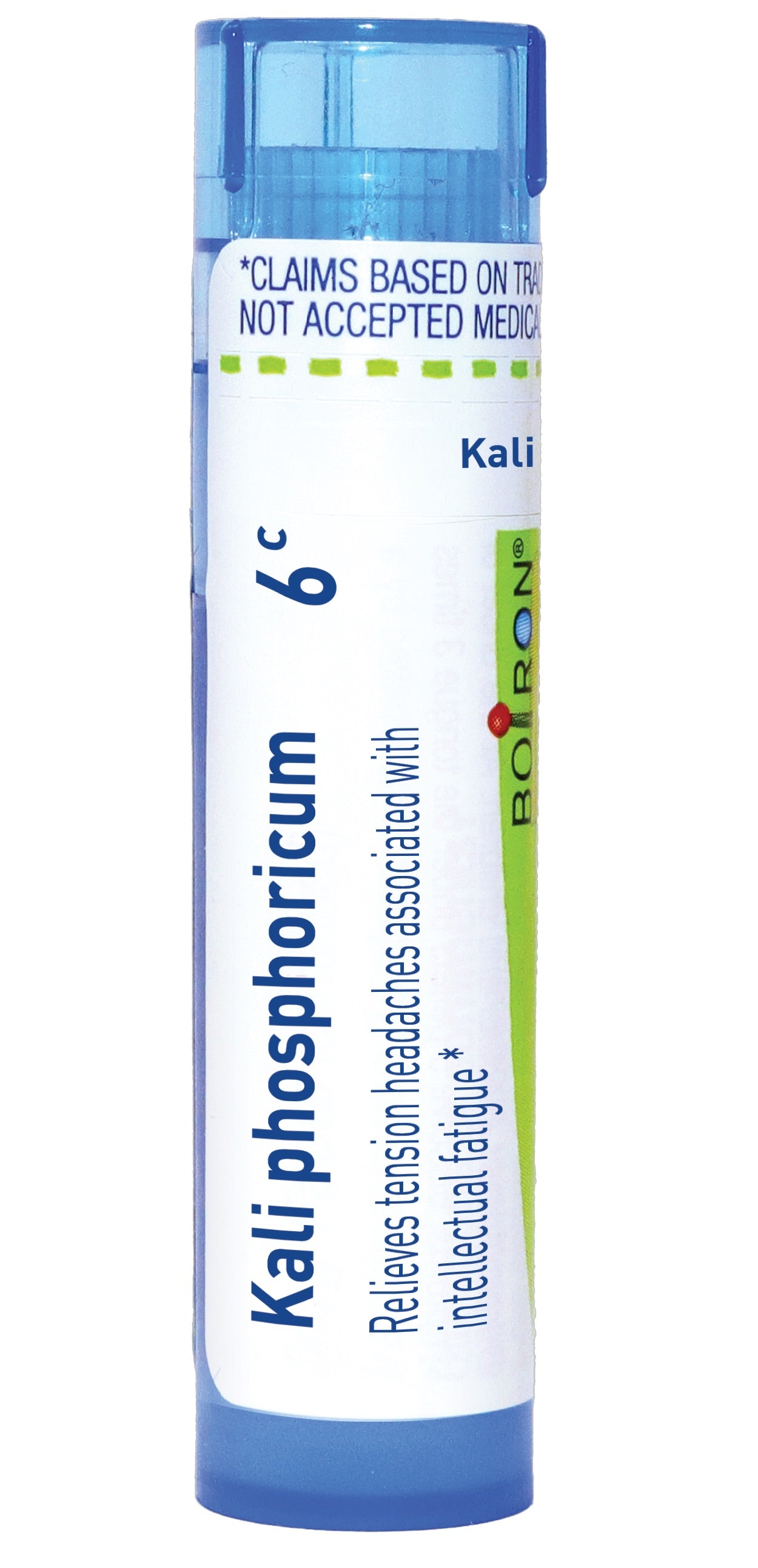 Kali Phosphoricum 6X, 6C, 30C, Homeopathic Medicine for Relief of Tension Headaches Associated with Intellectual Fatigue, Boiron, 80 Pills (Pill Size #40)