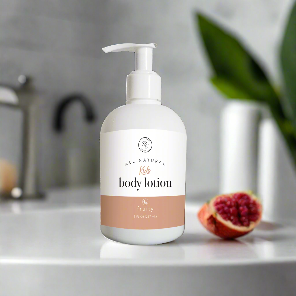 Kids Body Lotion, Fruity, 8oz, Rowe Casa Organics