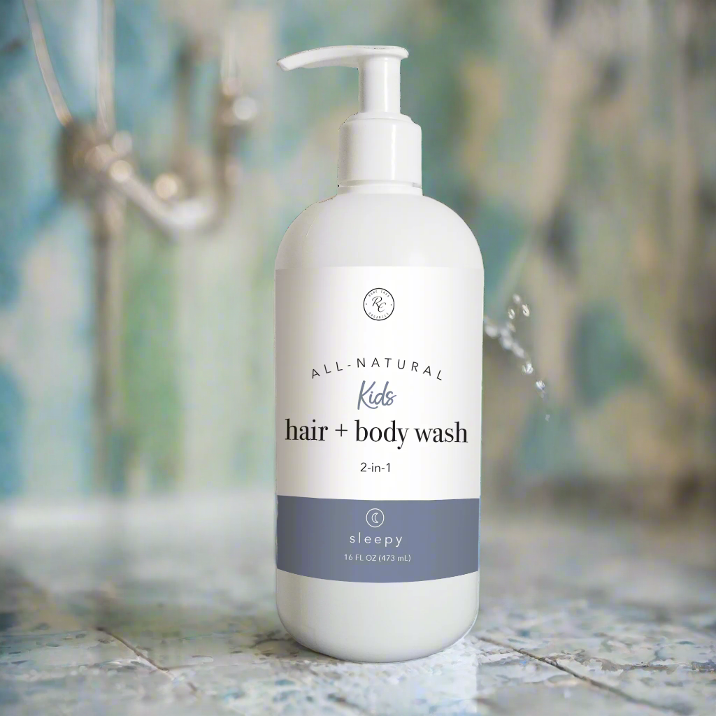 Kids Hair + Body Wash, 2-in-1, Sleepy, 16oz, Rowe Casa Organics