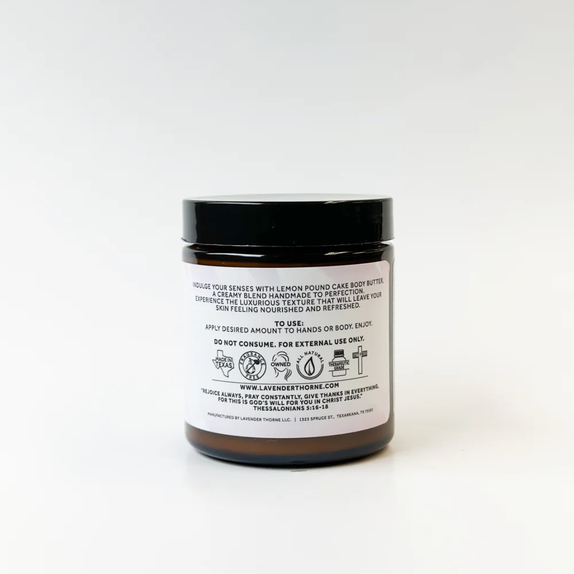 Lemon Pound Cake - Body Butter, 4oz, Lavender Thorne