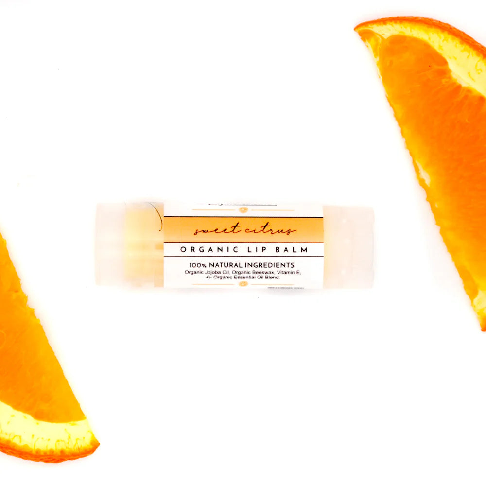 Sweet Citrus Organic Lip Balm, Just Ingredients
