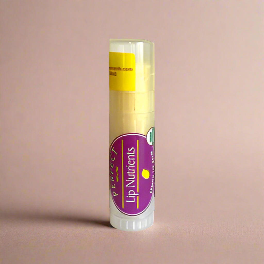 Organic Perfect Lip Nutrients, Lemongrass, 7g, Perfect Supplements