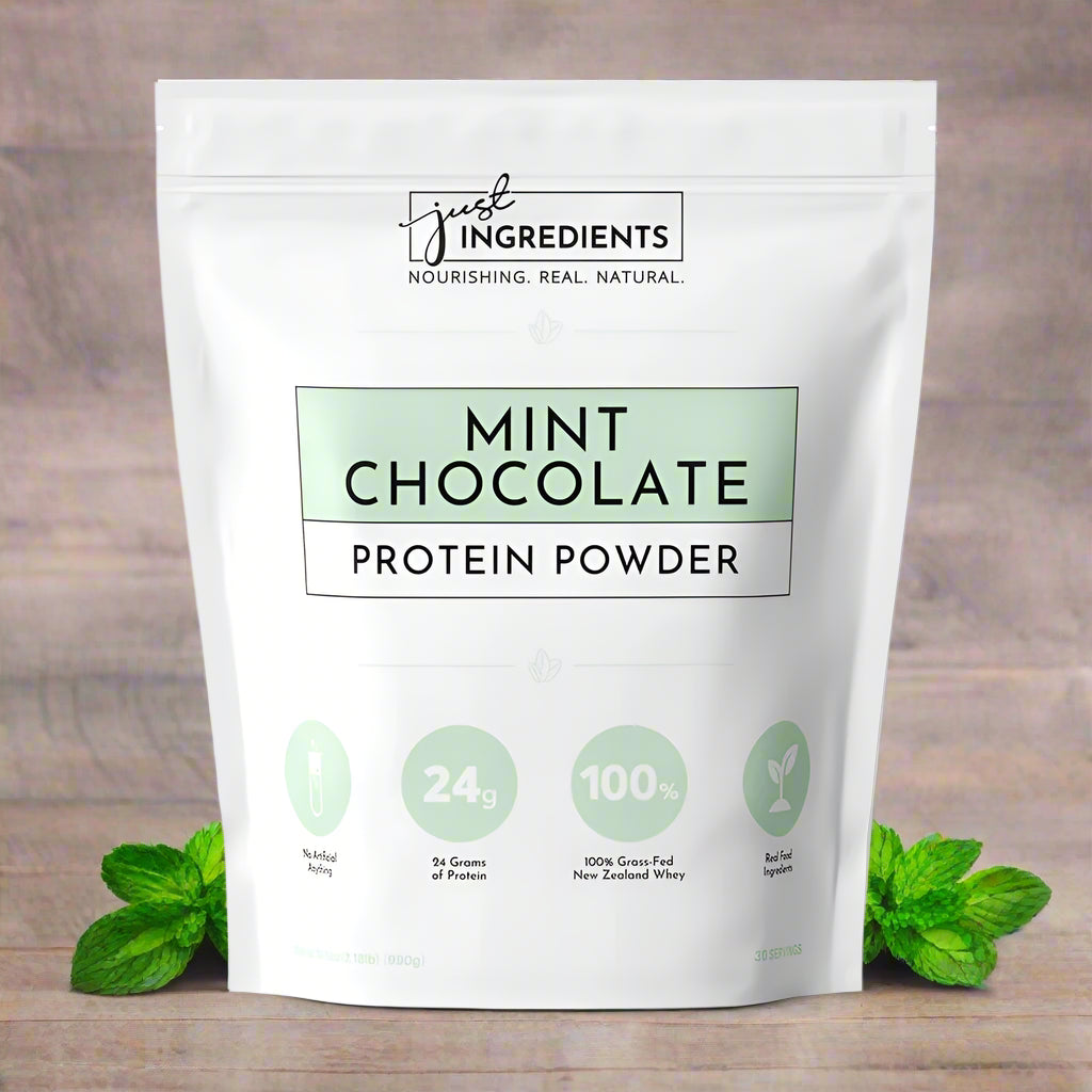 Mint Chocolate Protein Powder, 30 Servings, Just Ingredients