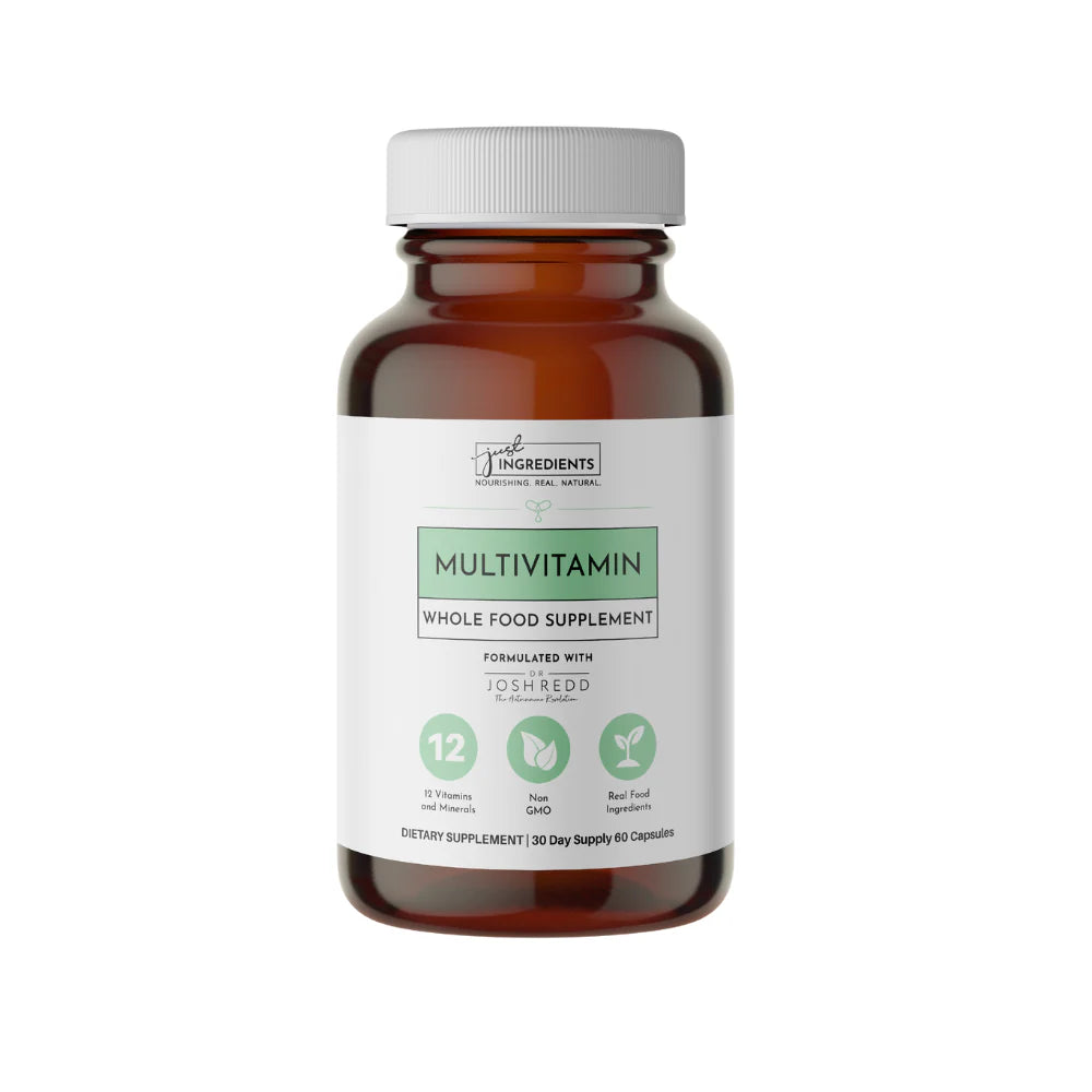 Multivitamin Whole Food Supplement, 60 Capsules, Just Ingredients