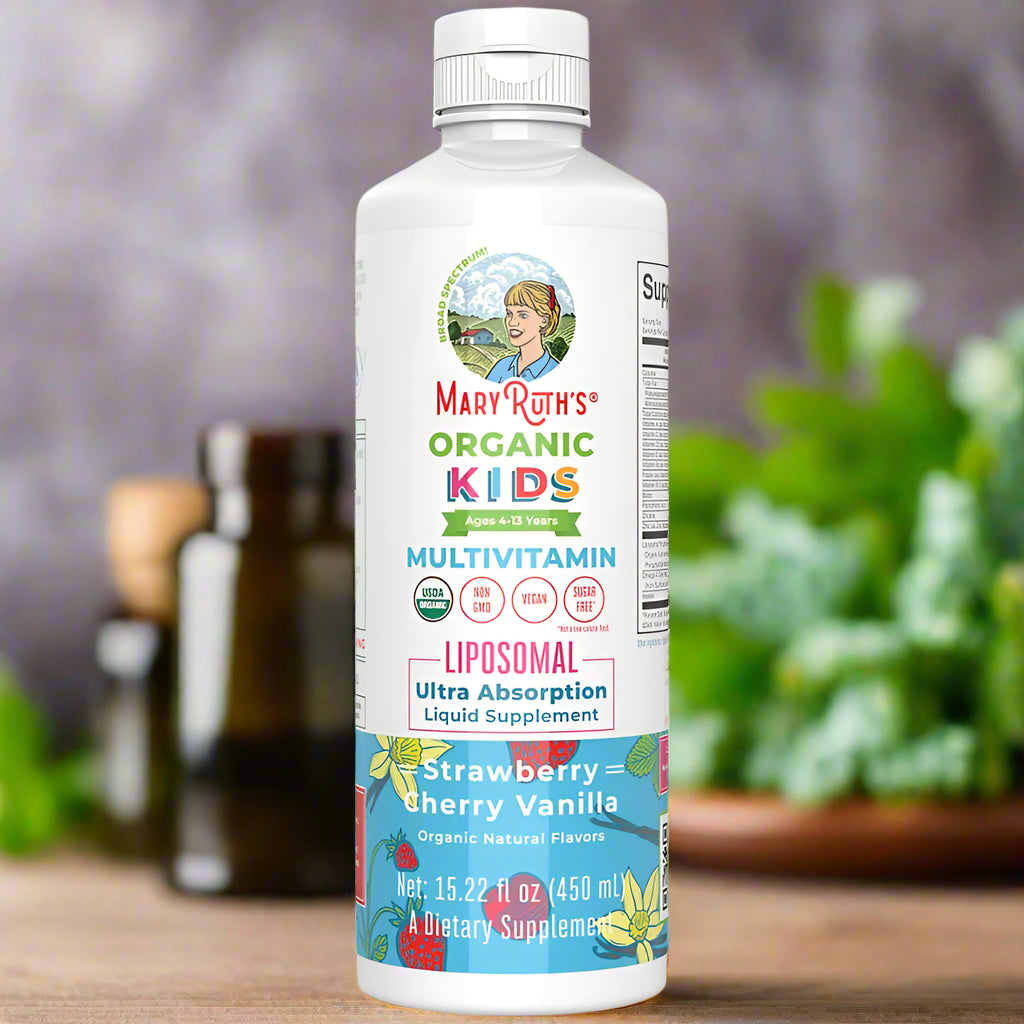 Kids Liquid Multivitamin Liposomal, Strawberry Cherry Vanilla Flavored, 15.22 fl oz, MaryRuth Organics
