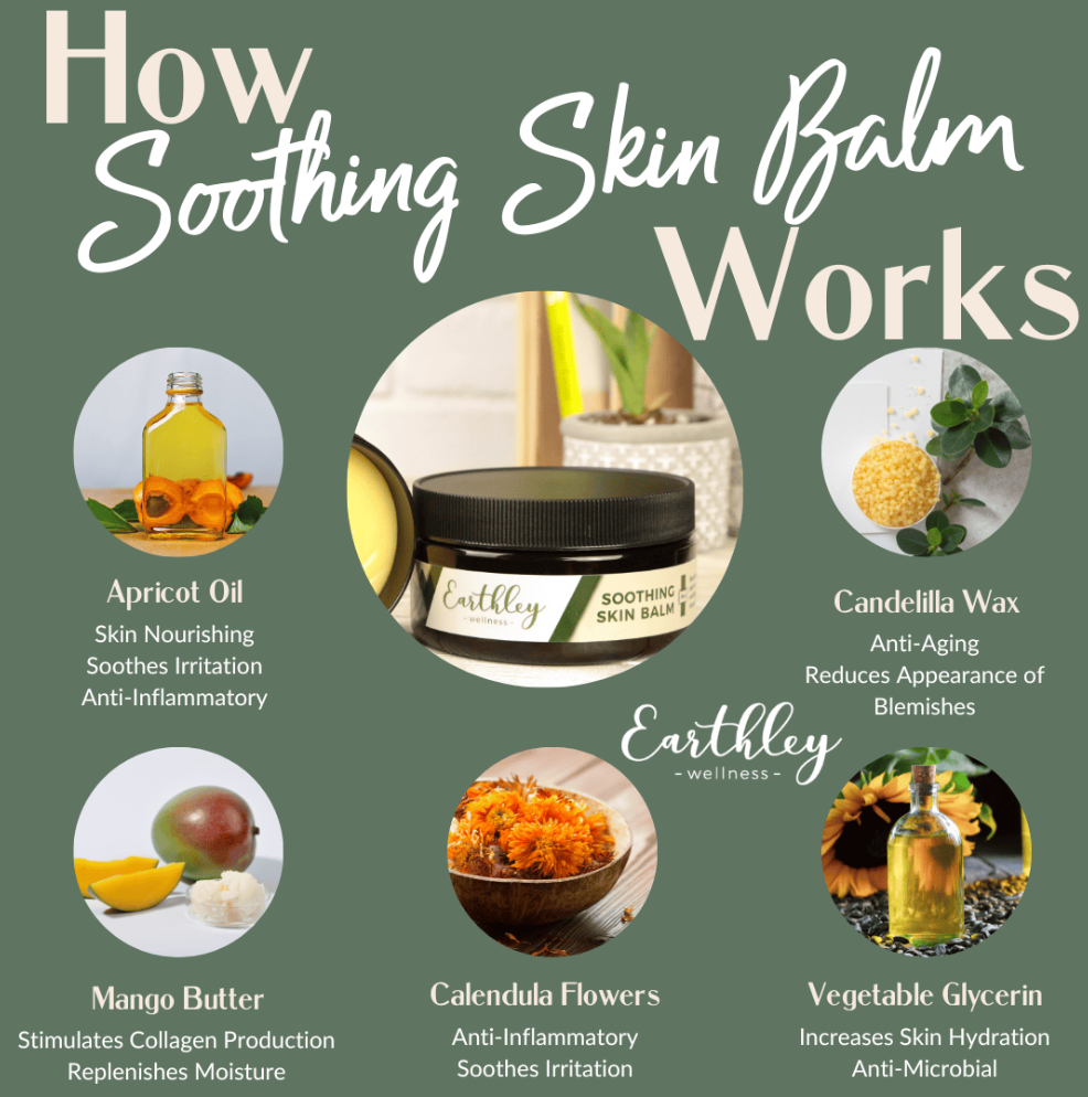Soothing Skin Balm - Soothes Dry Skin, 4-8oz, Earthley