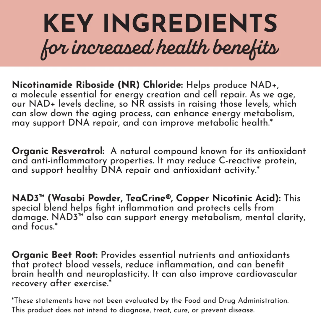 NAD+ Complex, 60 Capsules, Just Ingredients