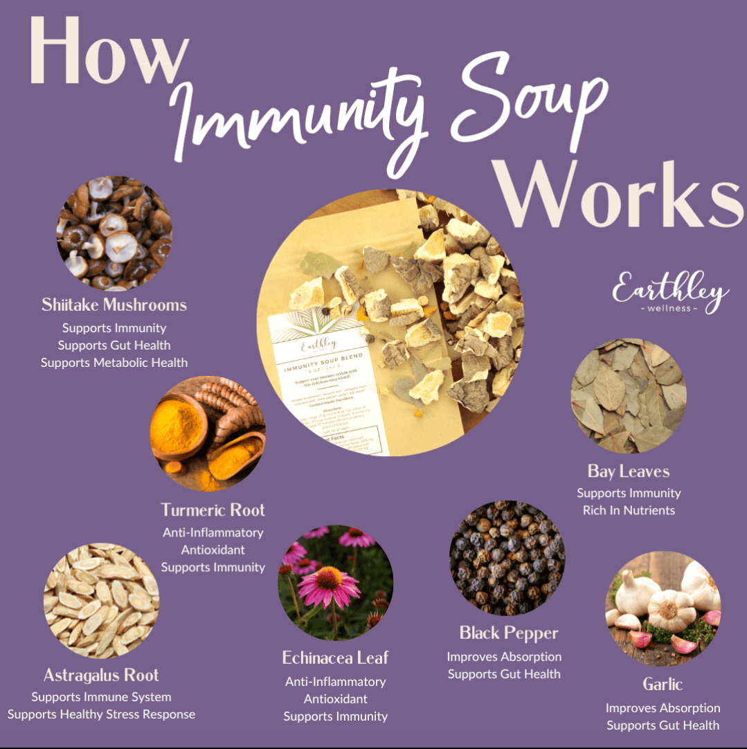 Immunity Soup - For Delicious Immune Support, 8oz, Earthley
