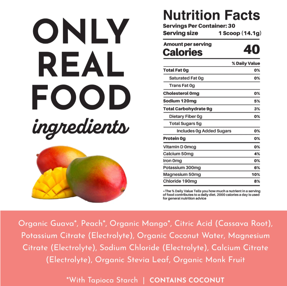 30 Servings Electrolytes, Just Ingredients