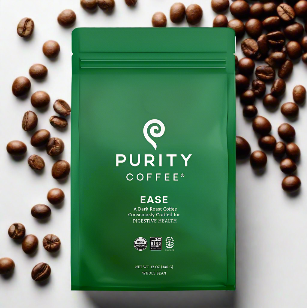 EASE: Whole Bean Organic Dark Roast Coffee, 12oz