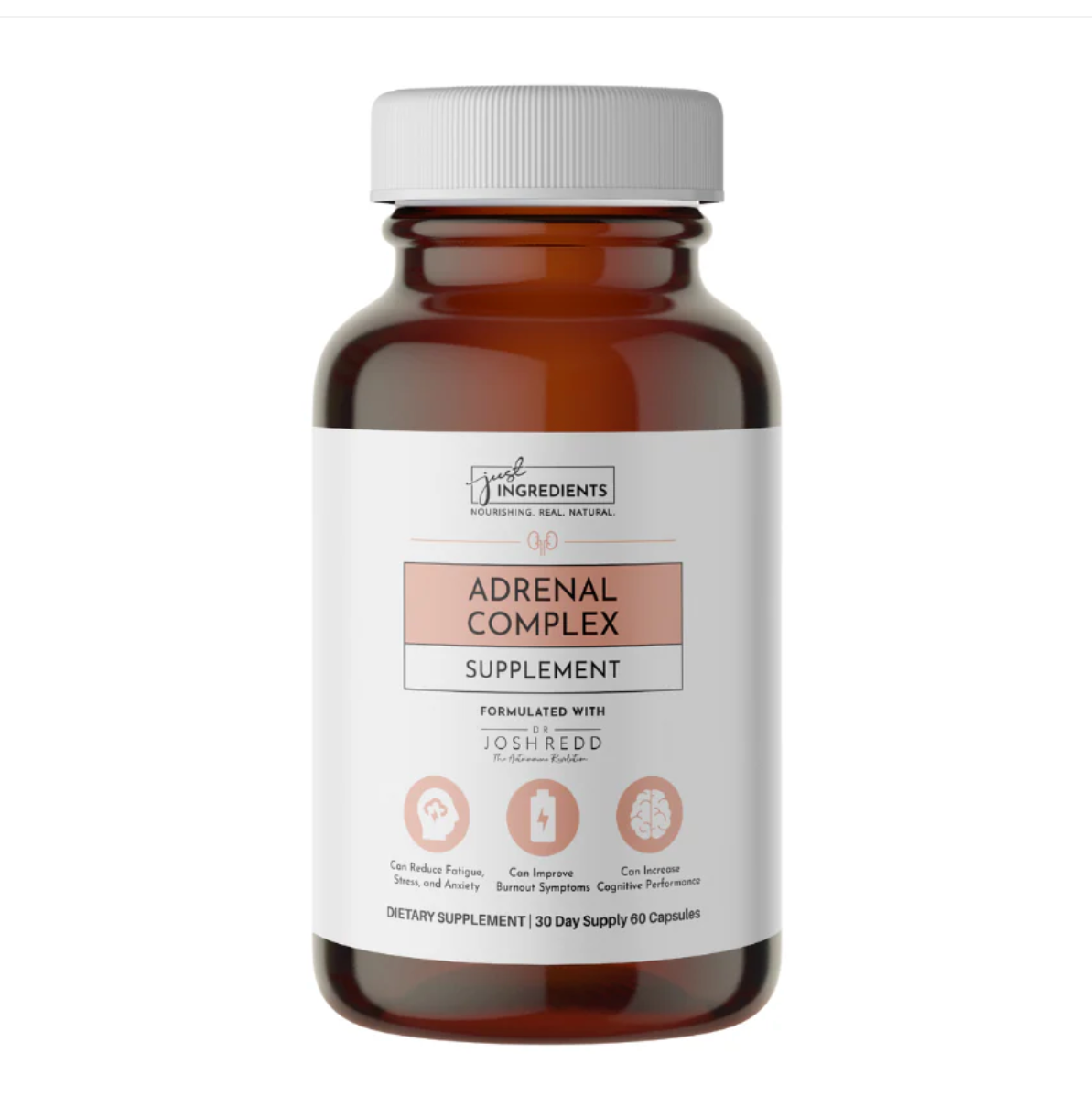 Adrenal Complex Supplement, 60 Capsules, Just Ingredients