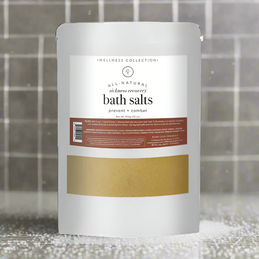 Sickness Recovery Bath Salts, Prevent + Combat, 35 oz, Rowe Casa Organics