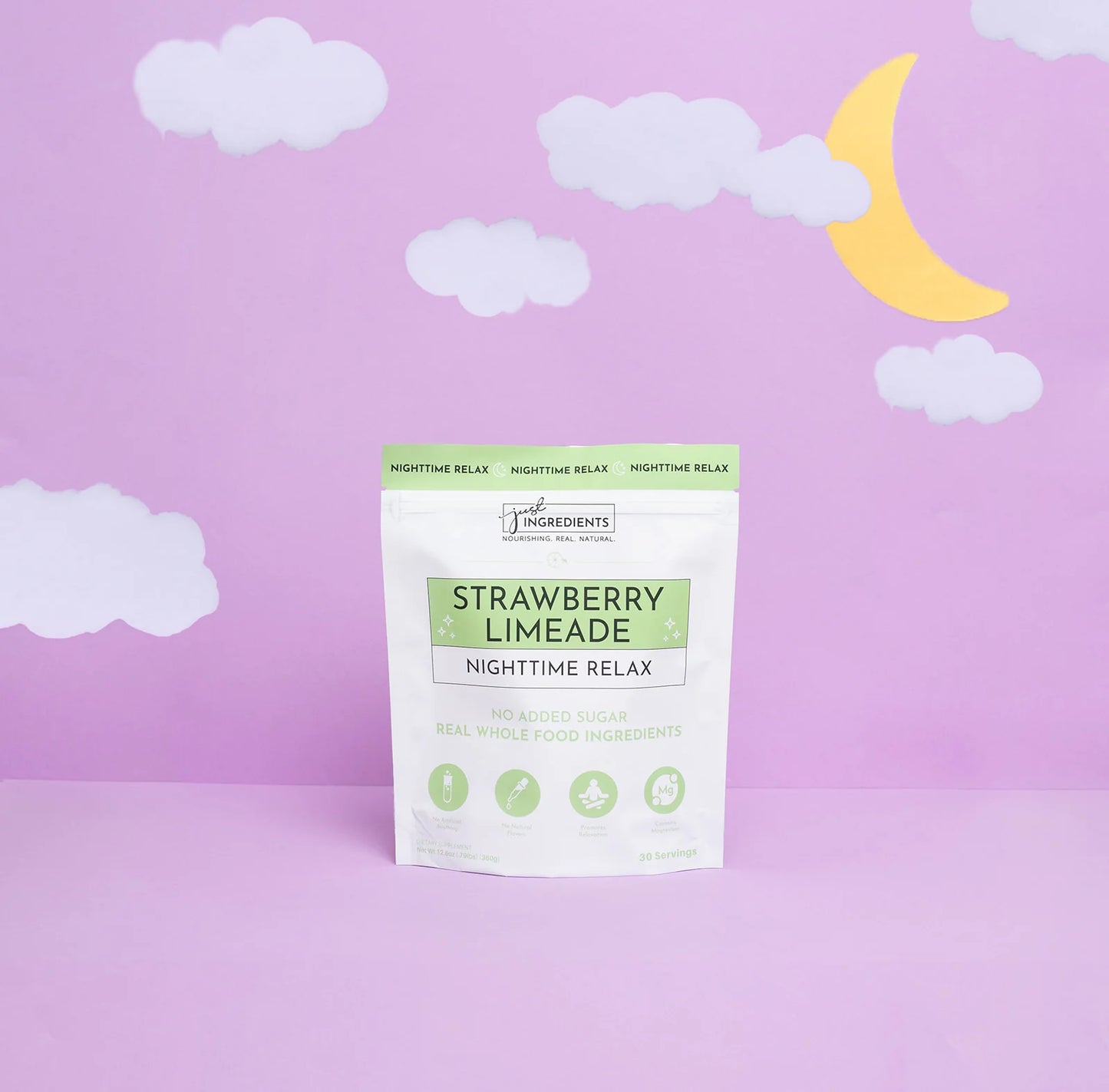 Strawberry Limeade Nighttime Relax, 30 Servings, Just Ingredients