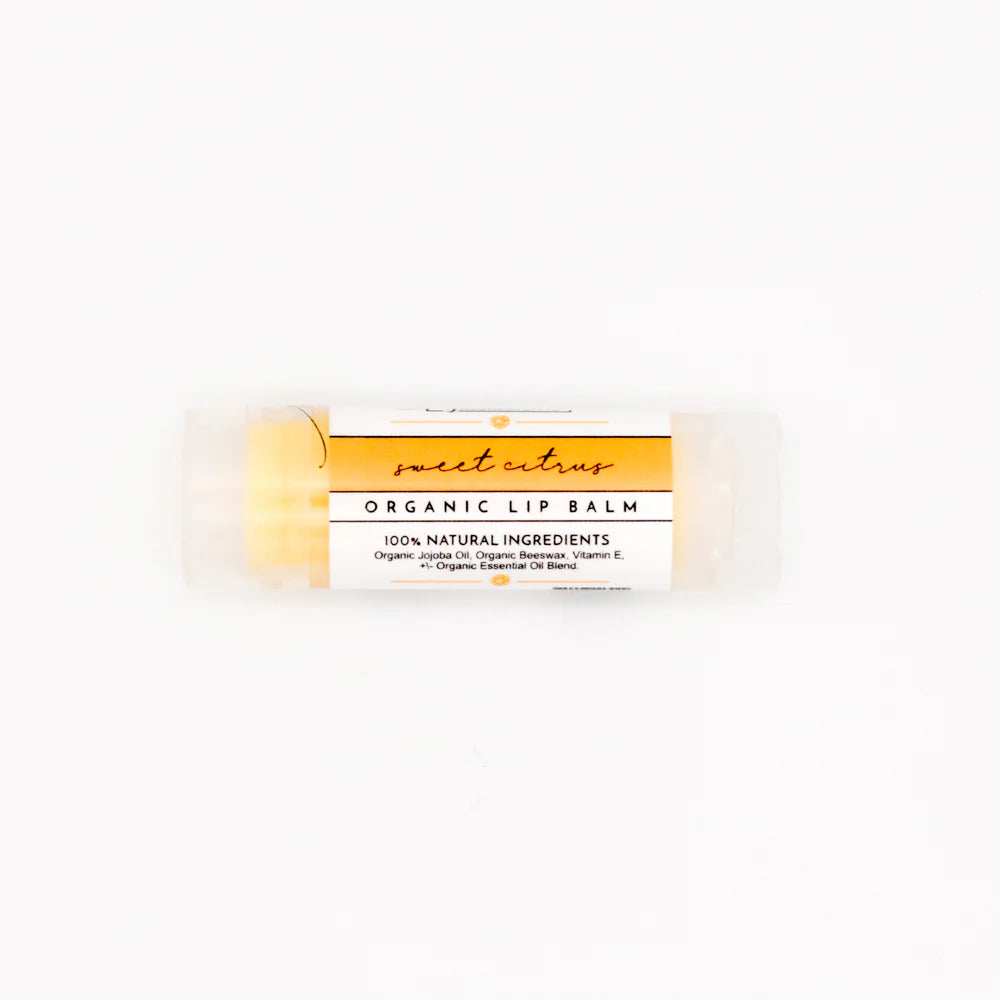 Sweet Citrus Organic Lip Balm, Just Ingredients