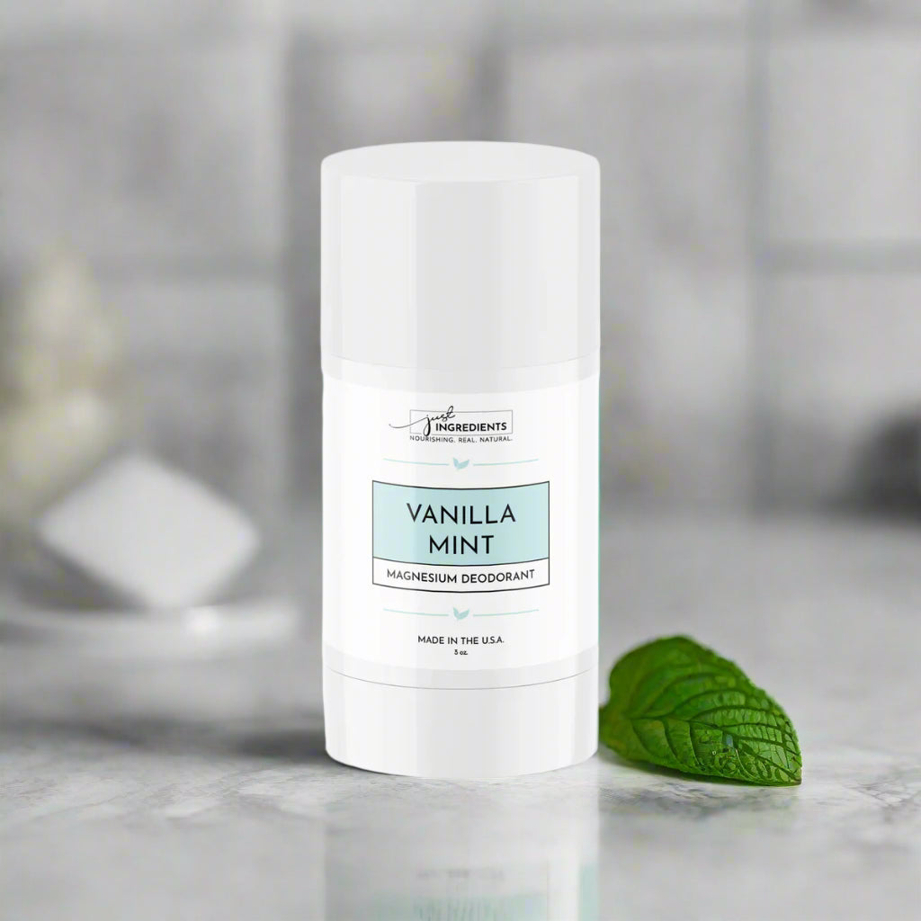 Vanilla Mint Deodorant, Just Ingredients