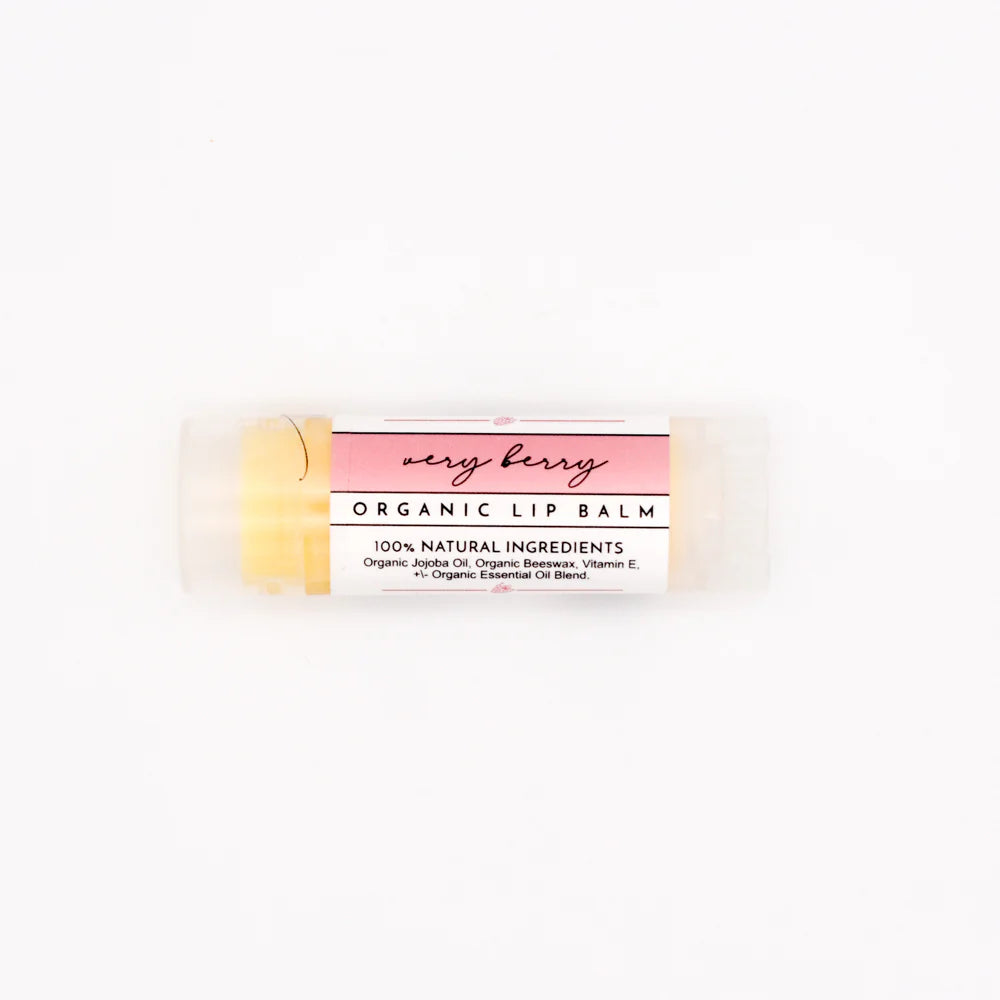 Very Berry Organic Lip Balm, Just Ingredients
