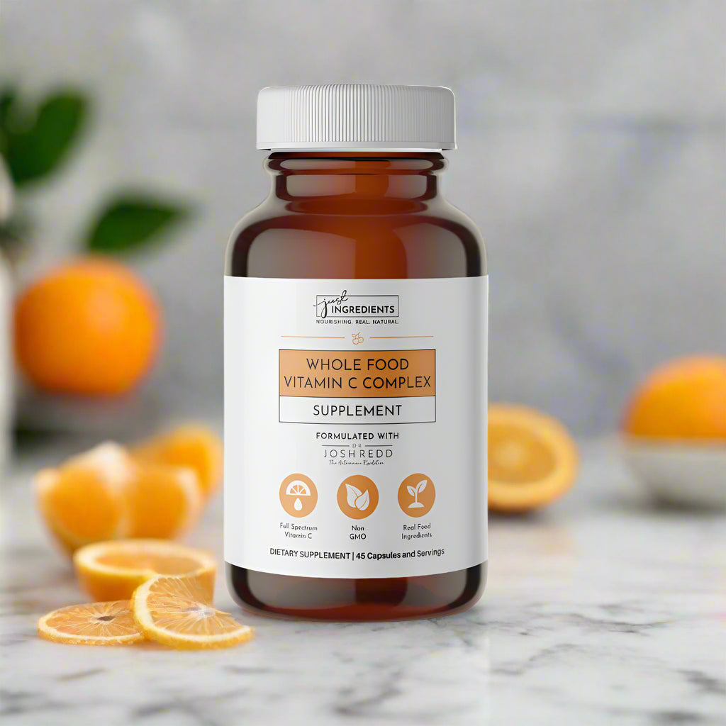 Whole Food Vitamin C Complex Supplement, 45 Capsules, Just Ingredients