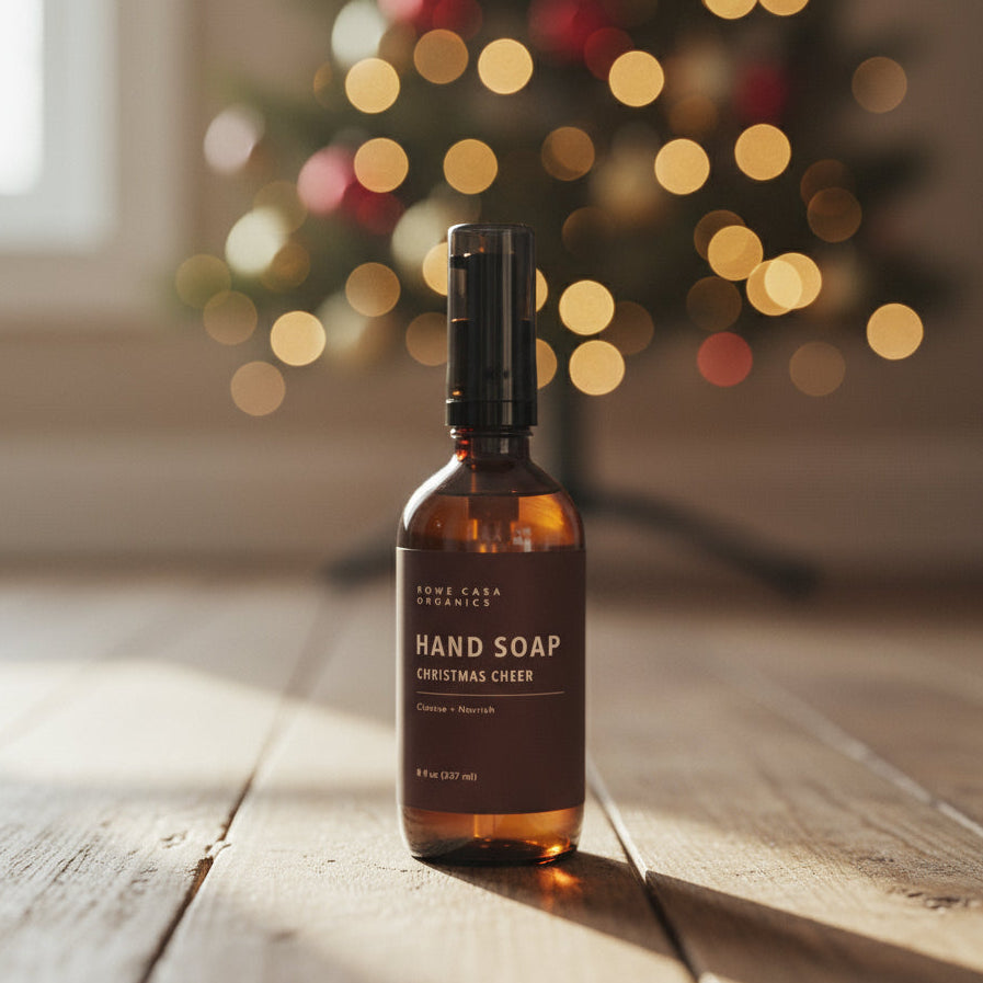 Christmas Cheer Hand Soap, 8oz, Rowe Casa Organics