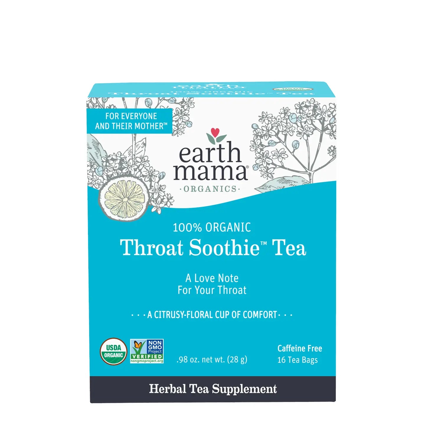 Organic Throat Soothie Tea, Earth Mama
