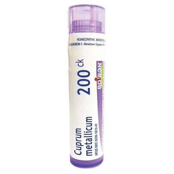 Cuprum Metallicum, 6C, 30C, 200CK, Homeopathic Medicine for Leg & Muscle Cramps, Boiron, 80 Pills (Pill Size #40)