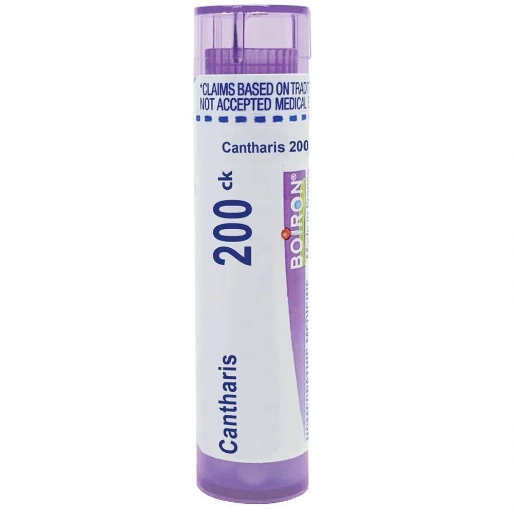Cantharis, 30C, 200CK, Homeopathic Medicine for Blisters with Burning Pain, Boiron, 80 Pills (Pill Size #40)
