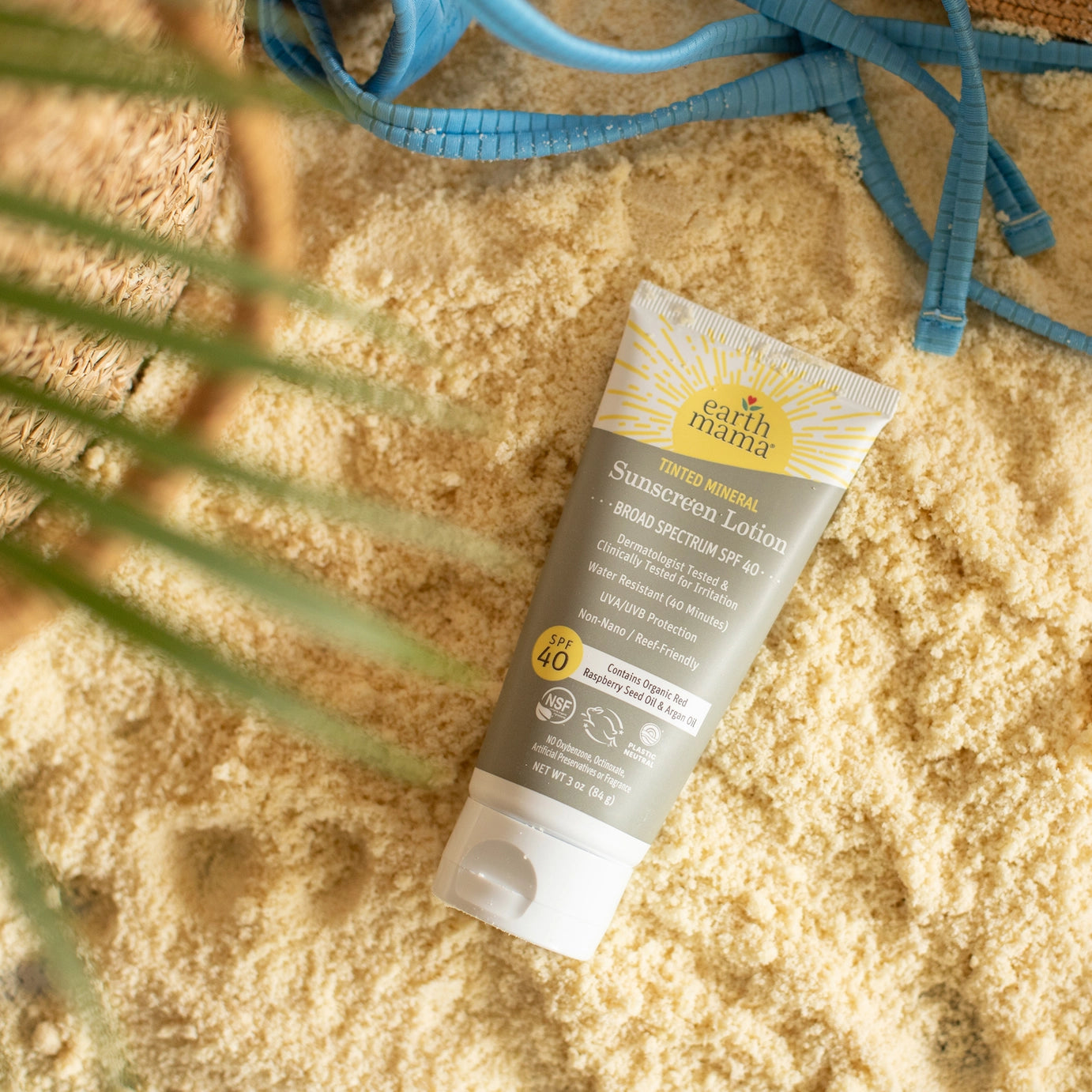 Tinted Mineral Sunscreen Lotion, Spf 40, Earth Mama