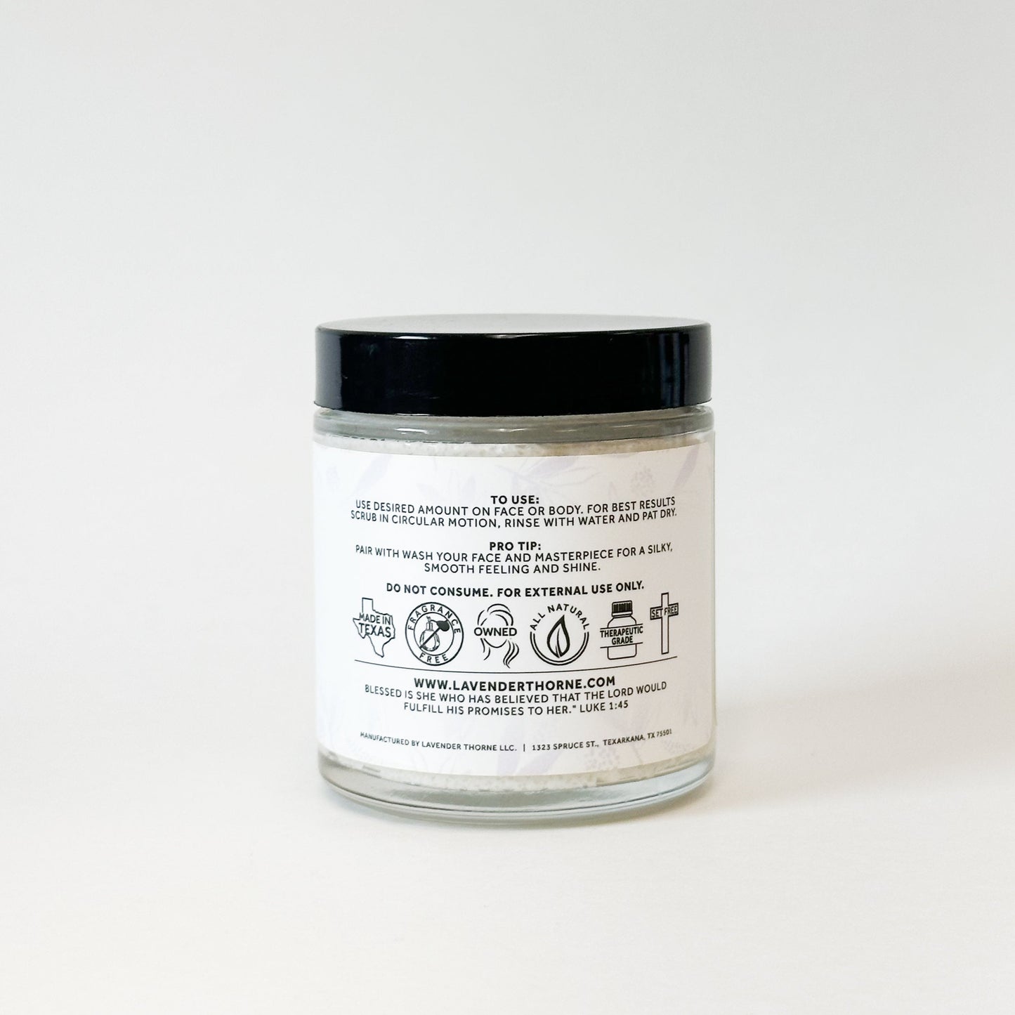 Face Scrub, Acne & Blemish Scrub 4oz, Lavender Thorne
