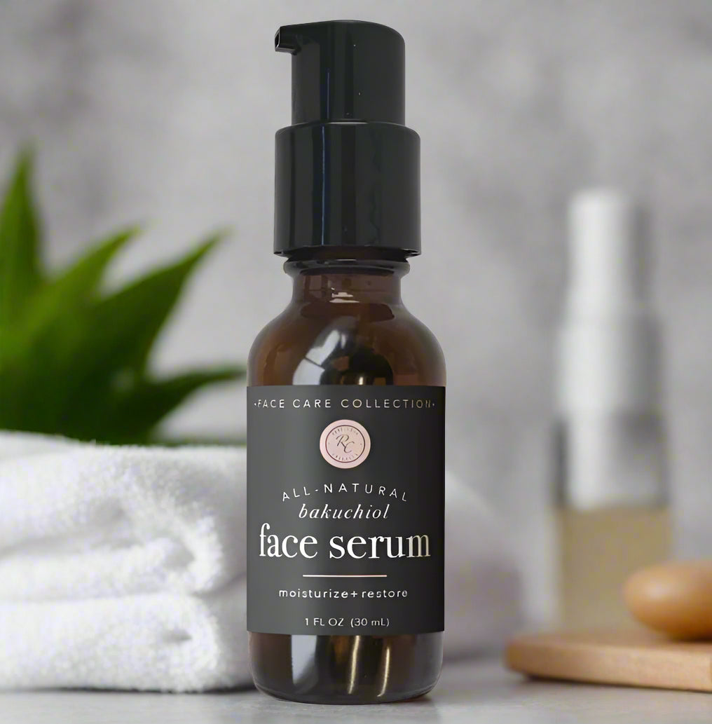 Face Serum, Bakuchiol, Moisturize + Rejuvenate, 30mL, Rowe Casa Organics