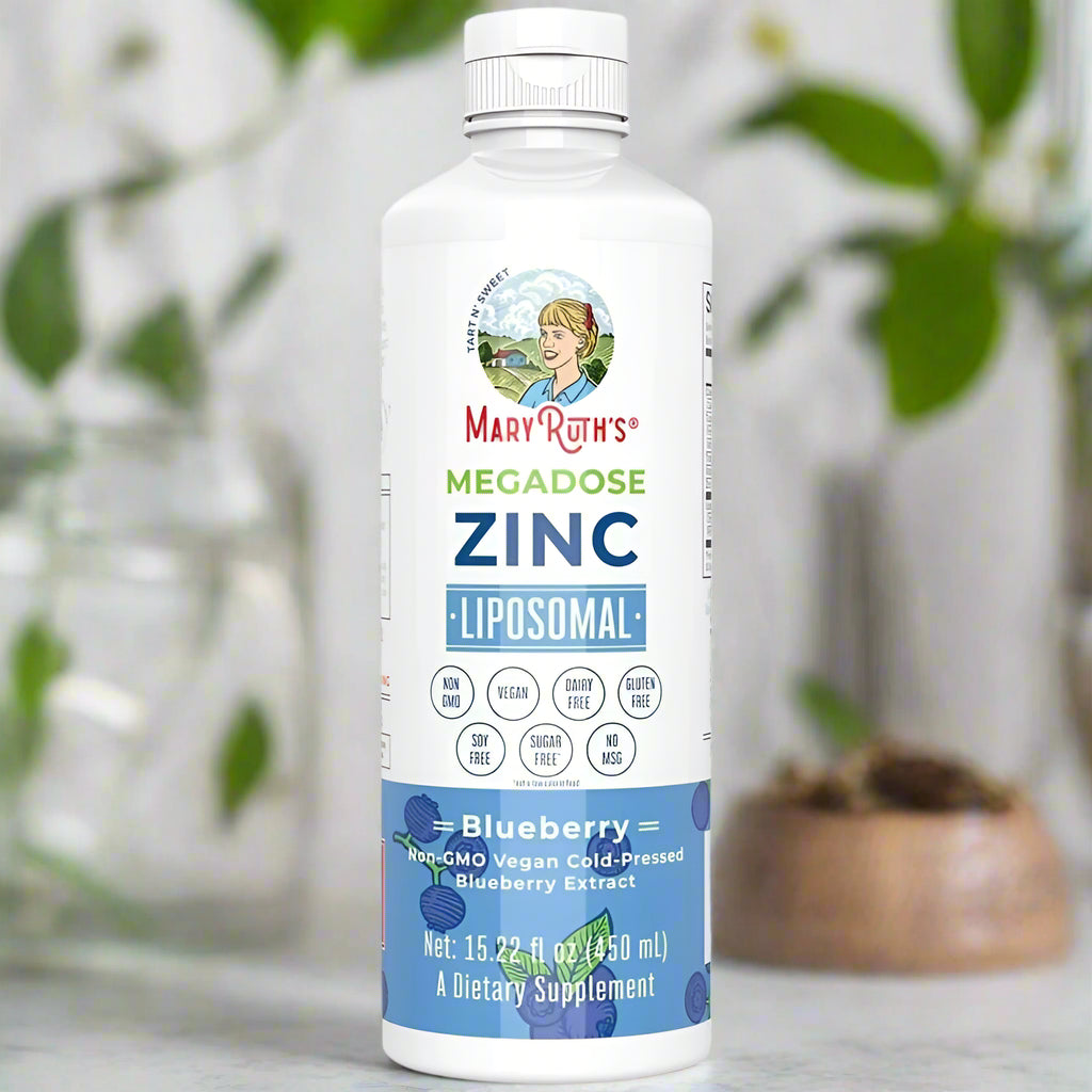 Mary Ruth's Megadose Zinc Liposomal, Blueberry, Vegan