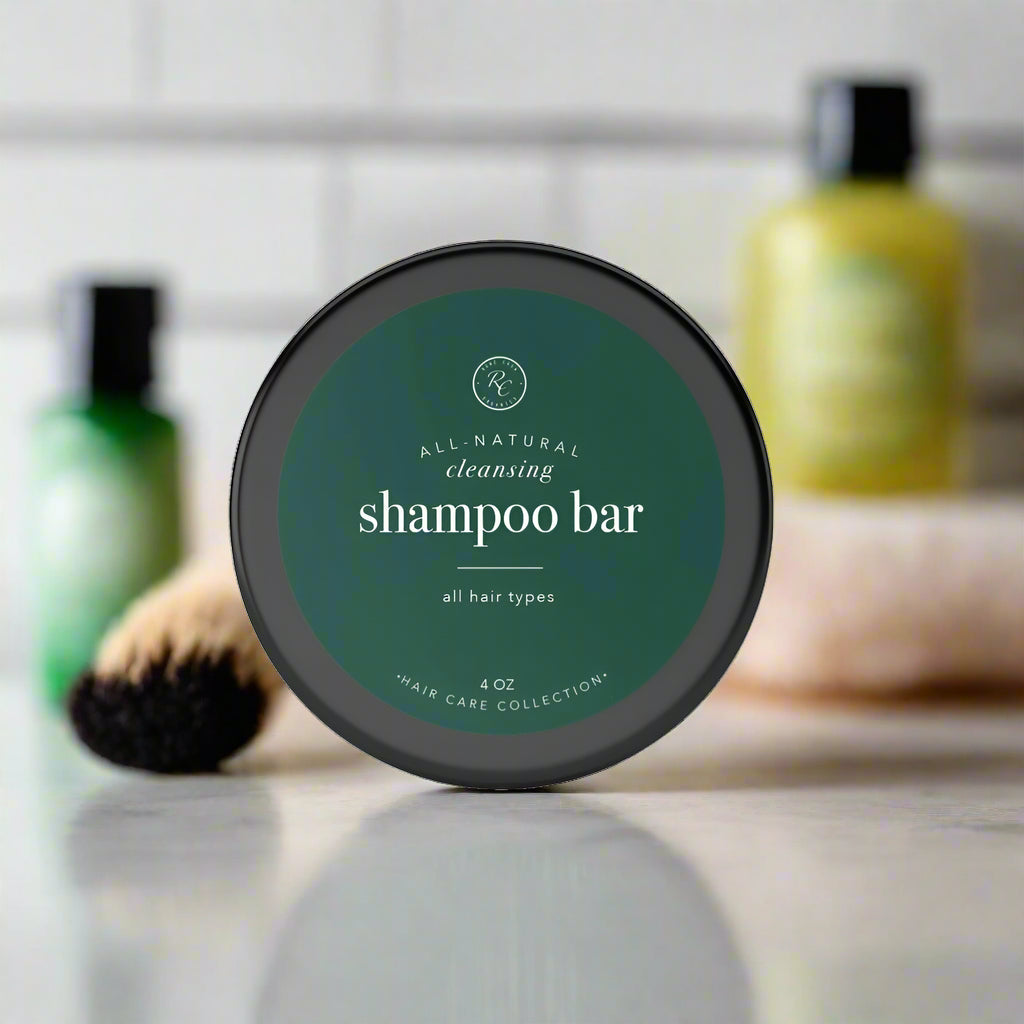 Cleansing Shampoo Bar, All Hair Types, 4oz, Rowe Casa Organics