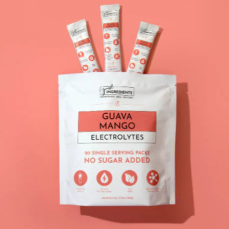 20 Single Serving Packs Electrolytes, Guava Mango, Just Ingredients