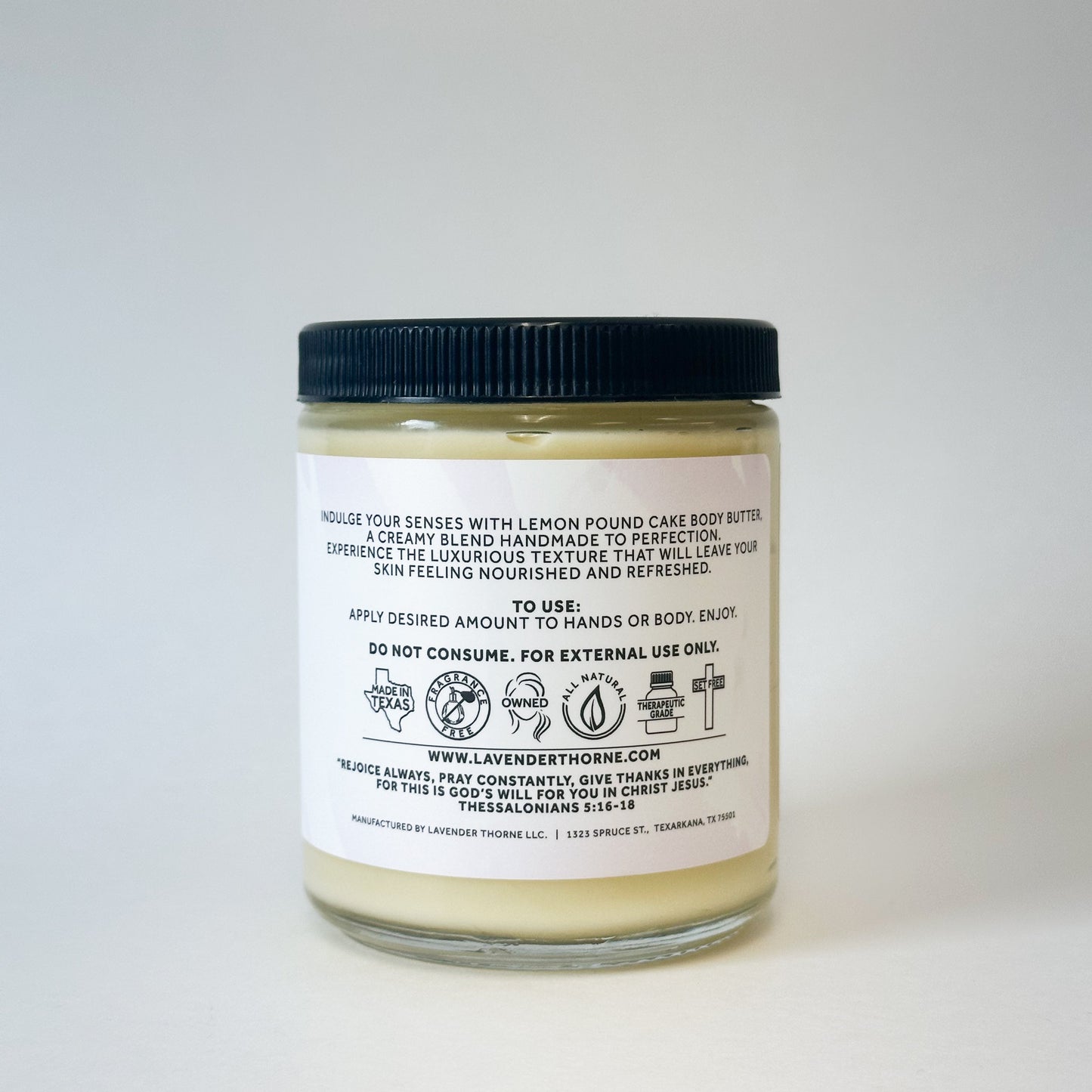 Lemon Pound Cake - Body Butter, 4oz, Lavender Thorne