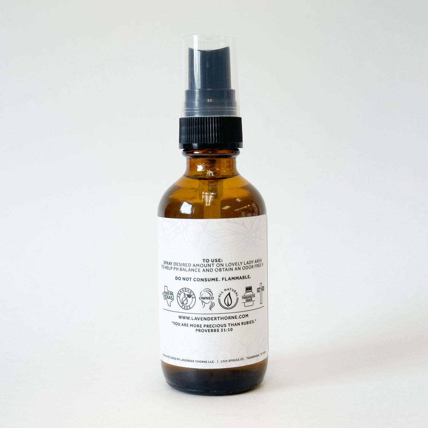 Lovely Lady Spray, Feminine Spray, 2oz, Lavender Thorne