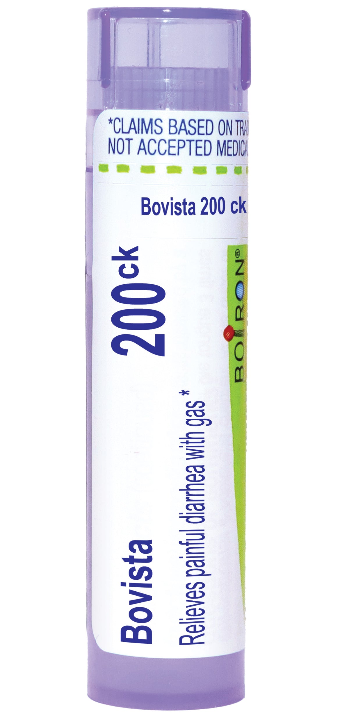Bovista, Homeopathic Medicine for Relief of Painful Diarrhea with Gas, Boiron, 80 Pills (Pill Size #40)