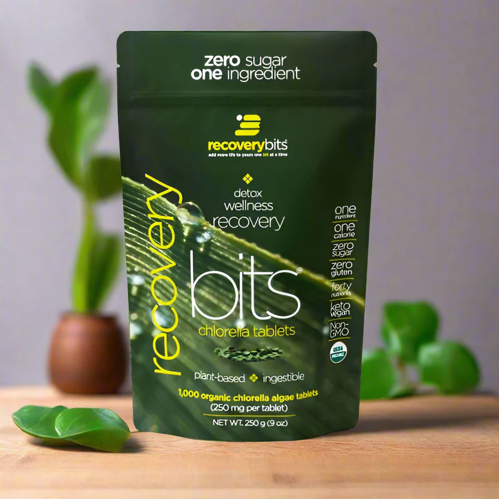 Detox Wellness Recovery Bits, Chlorella Tablets, Energy Bits