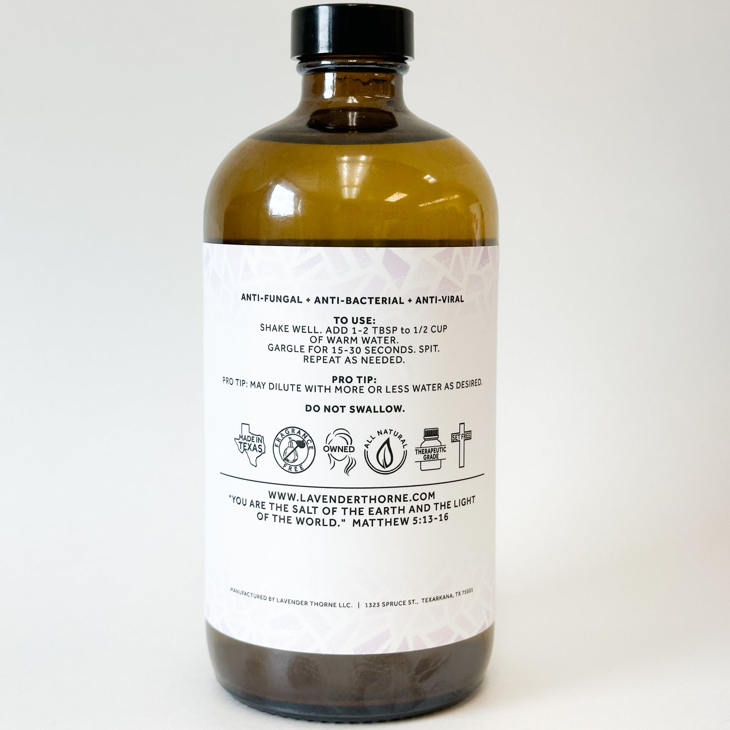 Salty - Sinus + Allergy Throat Gargle, 16 fl oz, Lavender Thorne