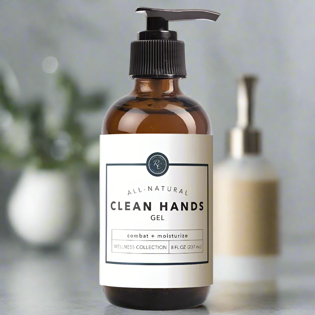 Clean Hands Gel, Combat + Moisturize, 8oz, Rowe Casa Organics
