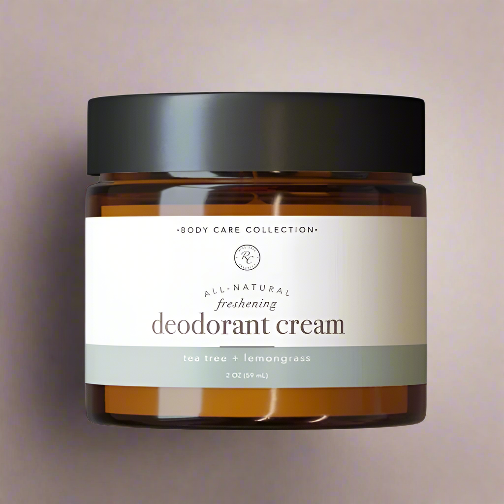 Freshening Deodorant Cream, Tea Tree + Lemongrass, 2oz, Rowe Casa Organics