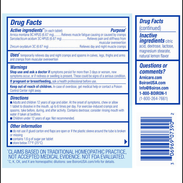 Arnicare Leg Cramps, Homeopathic Leg Cramp Relief, 3 tubes