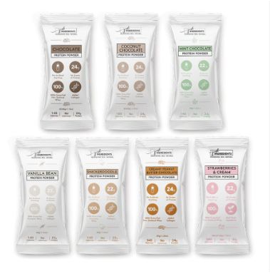 Protein Powder Travel Pack, 7 Flavors, 14 Sticks, Just Ingredients