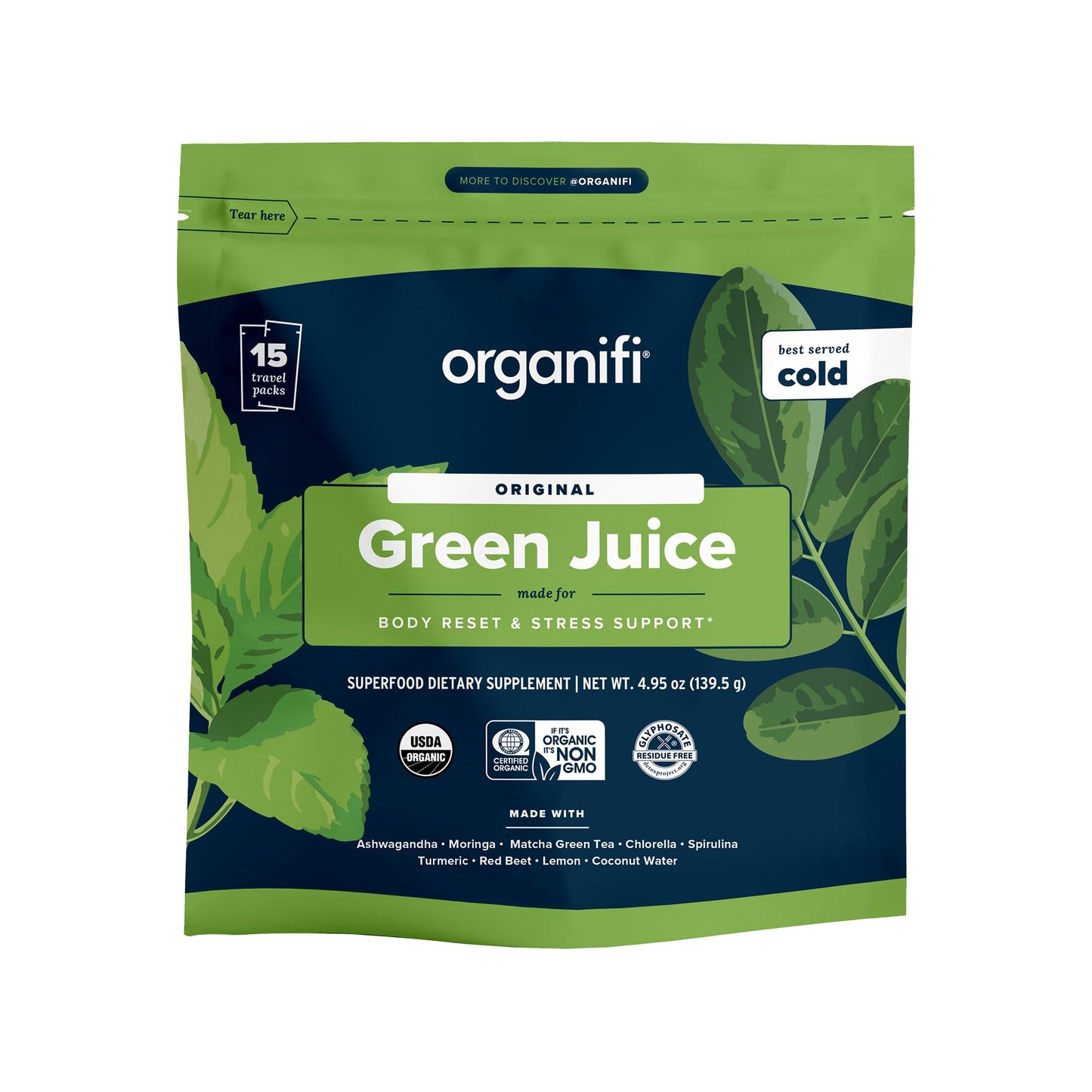 Green Juice - Body Rest & Stress Support, Organifi