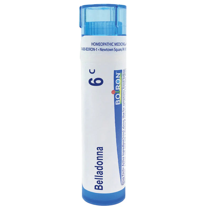 Belladonna 3C, 6C, 30C, 200CK, 1M, Homeopathic Medicine for High Fever (up to 102F) with Sudden Onset with Perspiration, Boiron, 80 Pills (Pill Size #40)