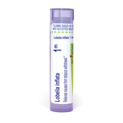Lobelia Inflata 6C, 30C, 200CK, 1M, Homeopathic Medicine to Relieve Nausea from Tobacco Withdrawal, Boiron, 80 Pills (Pill Size #40)